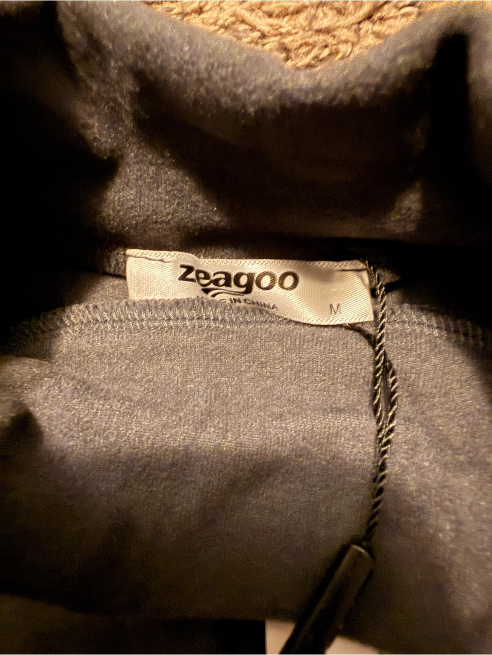 zeagoo Women's Long Sleeve Mock Neck Top - Gray - Picture 2 of 2